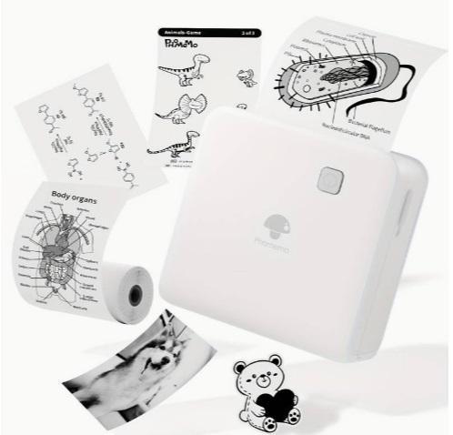 Mini fotoprinter zwartwit labelprinter labelmaker wit, Huis en Inrichting, Woonaccessoires | Kunstplanten en Kunstbloemen, Nieuw