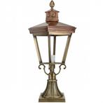 Vierkante buitenlamp - klassieke messing lamp - Franse stijl, Huis en Inrichting, Lampen | Tafellampen, Ophalen of Verzenden, Nieuw