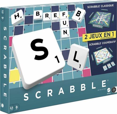 Scrabble Together - Bordspel - 2 jeux en 1 - Franstlig, Kinderen en Baby's, Speelgoed | Overig, Verzenden