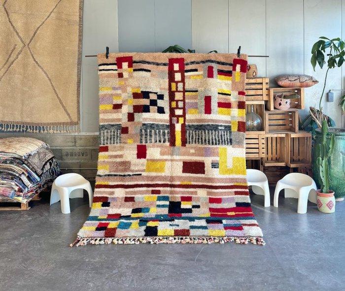 Modere kleurrijke Marokkaanse tapijt 200x300 cm, authentiek, Huis en Inrichting, Stoffering | Tapijten en Kleden