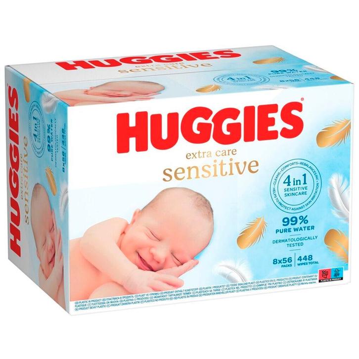Huggies Extra Care Sensitive Babydoekjes, Kinderen en Baby's, Overige Kinderen en Baby's, Nieuw, Verzenden