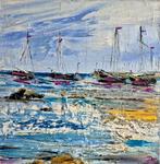 Petra Erengil - Magenta am Steg, Antiek en Kunst