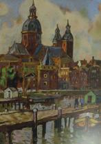 Ben Viegers (1886-1947) - Nicolaaskerk te Amsterdam., Antiek en Kunst, Kunst | Schilderijen | Klassiek