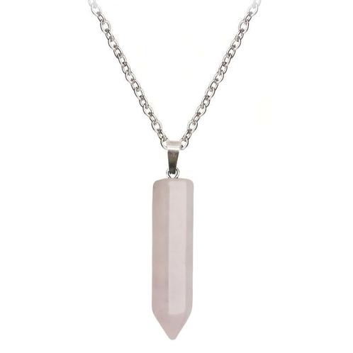 Fako Bijoux® - Ketting - Pilaar Natuursteen - 7.5x32mm -, Sieraden, Tassen en Uiterlijk, Kettingen, Verzenden