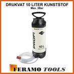 Drukvat 10 liter kunststof max. 3Bar, Nieuw, Ophalen of Verzenden