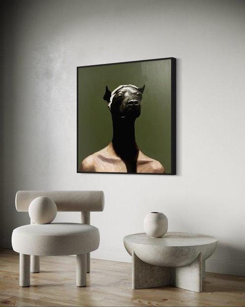 Houessou Koffins Bryan (1999) - La bête dans l’âme, Antiek en Kunst, Kunst | Schilderijen | Modern
