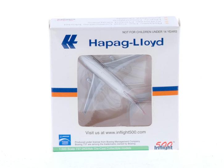 Schaal 1:500 Inflight500 355 4034 Boeing 737-2K5/Adv Hapa..., Hobby en Vrije tijd, Modelbouw | Vliegtuigen en Helikopters, Zo goed als nieuw