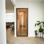 Stalen Binnendeur - Brons - 2 Vlaks rond - Brons rook glas, Doe-het-zelf en Verbouw, Deuren en Horren, Minder dan 80 cm, Binnendeur