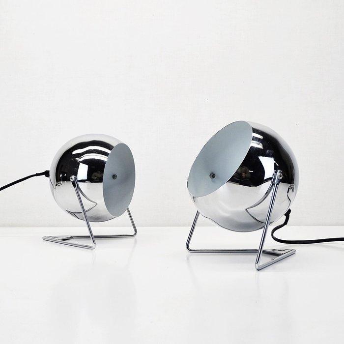 2 lampade da tavolo o comodino Eyeball - Tafellamp (2) - 2, Antiek en Kunst, Antiek | Lampen