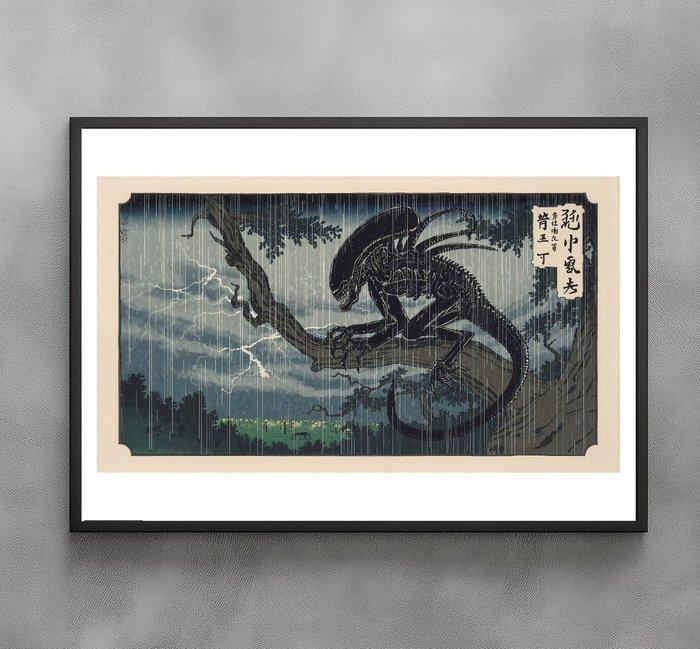 Sato Hageshi - Rainbound Predator - Xenomorph Alien - Signed, Antiek en Kunst, Kunst | Designobjecten