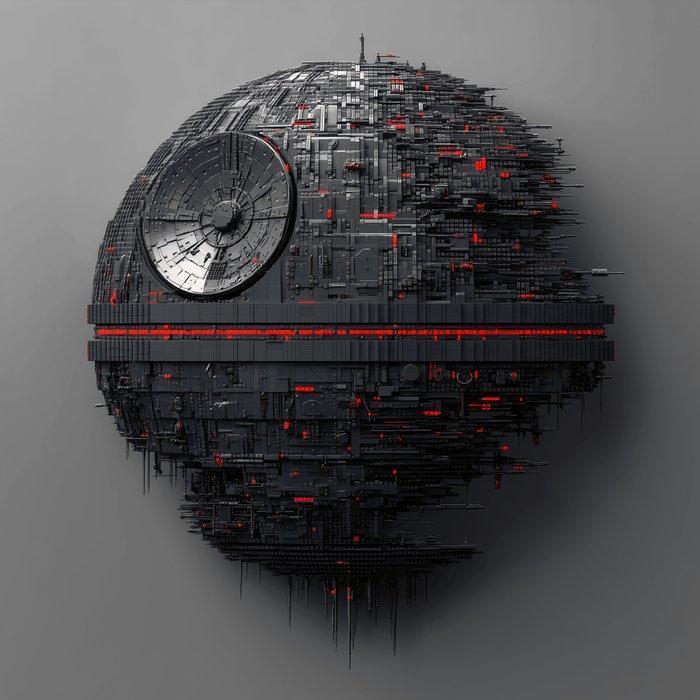 Artxlife - Black Lego Death Star [XL], Kinderen en Baby's, Speelgoed | Duplo en Lego