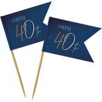 Prikkers 40 Jaar Blauw 6,5cm 36st, Hobby en Vrije tijd, Feestartikelen, Verzenden, Nieuw