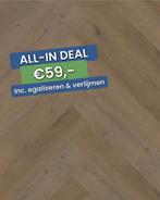 Plak pvc Visgraat bruin |  Belakos Attico Visgraat XL 84, Ophalen, Nieuw