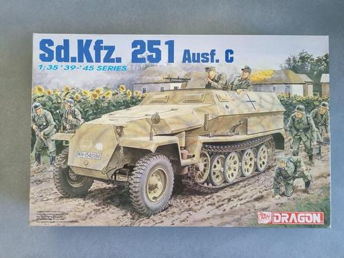 Dragon 6187 Sd.Kfz. 251 Ausf. C halftrack 1:35, Hobby en Vrije tijd, Modelbouw | Auto's en Voertuigen, Verzenden