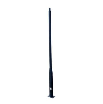 Budget lantaarnpaal-lichtmast met voetplaat zwart, lengt... beschikbaar voor biedingen