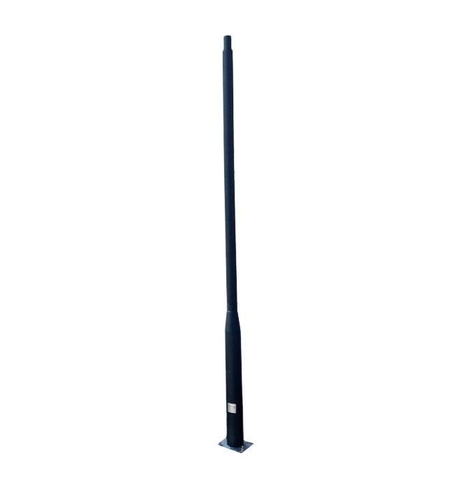 Budget lantaarnpaal-lichtmast met voetplaat zwart, lengt..., Tuin en Terras, Overige Tuin en Terras, Nieuw