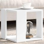 vidaXL Salontafel 32x32x30 cm bewerkt hout wit, Verzenden, Nieuw, Overige houtsoorten, 50 tot 100 cm