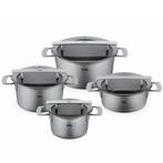 Fissler Phi Collection Pannenset met Glasdeksels - 4 Delig, Huis en Inrichting, Keuken | Potten en Pannen, Verzenden, Nieuw