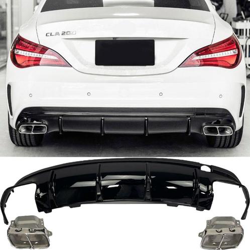 Diffusor + uitlaatsierstukken (CHROOM) CLA 45 voor Mercedes, Auto-onderdelen, Carrosserie en Plaatwerk, Nieuw, Ophalen of Verzenden
