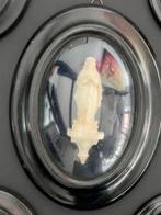 Reliëf, Ensemble de 5 cadres religieux - 18 cm - Glas, Hout, Antiek en Kunst