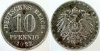 Duitsland 10 Pfennig 1922 ohne Muenzzeichen, vorzueglich+..., Verzenden