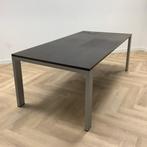 ARCO design tafel, 210x105 cm, donker/bruin hout - grijs, Ophalen of Verzenden, Gebruikt, Bureau