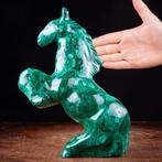 Decoratieve sculptuur - malachietpaard - malachietsnijwerk, Verzamelen, Nieuw