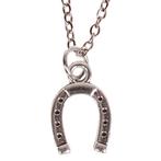 Ketting Zilverkleurig 55cm - Hangertje Hoefijzer zilverkleur, Ophalen of Verzenden, Nieuw