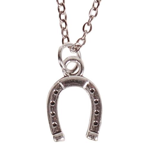 Ketting Zilverkleurig 55cm - Hangertje Hoefijzer zilverkleur, Sieraden, Tassen en Uiterlijk, Kettingen, Nieuw, Ophalen of Verzenden