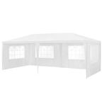 Paviljoen partytent met 6 zijwanden 6x3x2,55 m wit, Verzenden, Nieuw