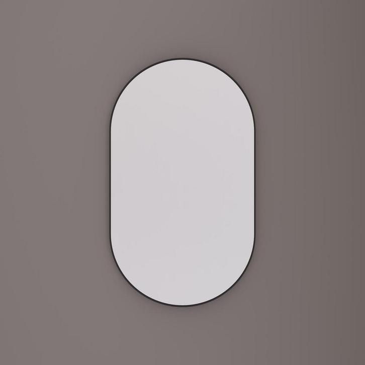 HIPP Design Toiletspiegel Ovaal - Recht 40 x 60 x 5 cm - Mat, Huis en Inrichting, Woonaccessoires | Spiegels, Nieuw, Ophalen of Verzenden