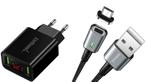 DrPhone iCON - Magnetische Micro USB Oplaadkabel 3A + Thuisl, Nieuw, Verzenden