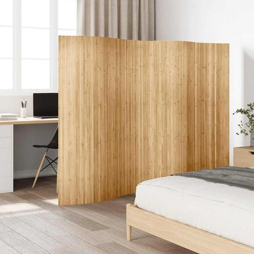 vidaXL Kamerscherm 250x165 cm bamboe natuurlijk, Huis en Inrichting, Woonaccessoires | Kamerschermen, Nieuw, Verzenden