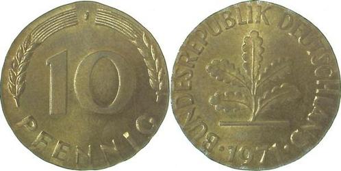 Brd 10 Pfennig 1971j a 5 Pfennig Rohling 3,0g, Postzegels en Munten, Munten | Europa | Niet-Euromunten, Verzenden