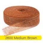 Jute band Medium Brown 5 cm rol 40 meter, Hobby en Vrije tijd, Knutselen, Nieuw, Ophalen of Verzenden