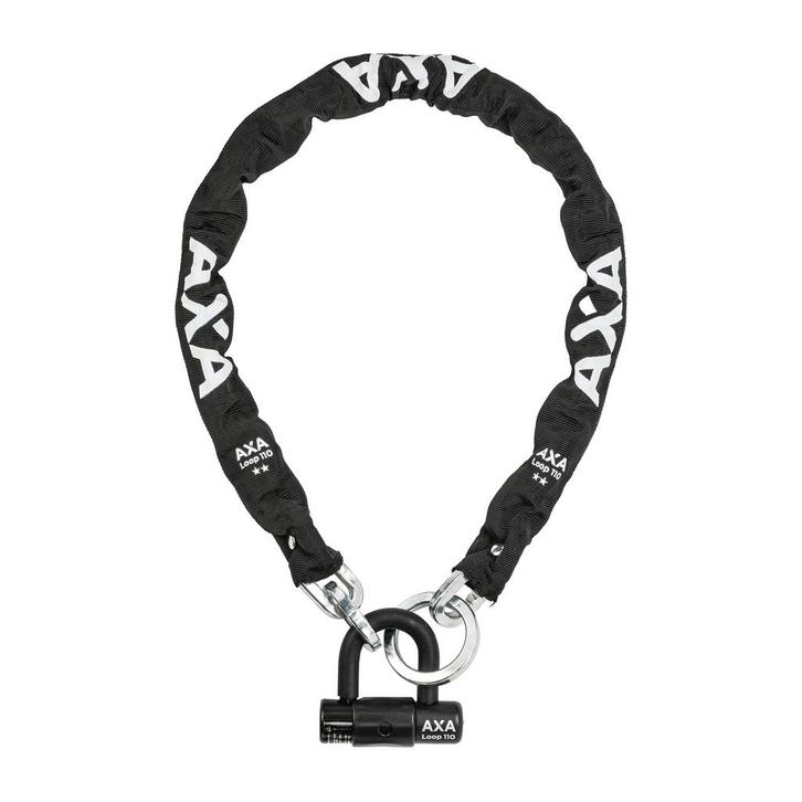 Axa Loop Kettingslot 110cm 9,5mm + disc slot, Fietsen en Brommers, Fietsaccessoires | Overige Fietsaccessoires, Verzenden