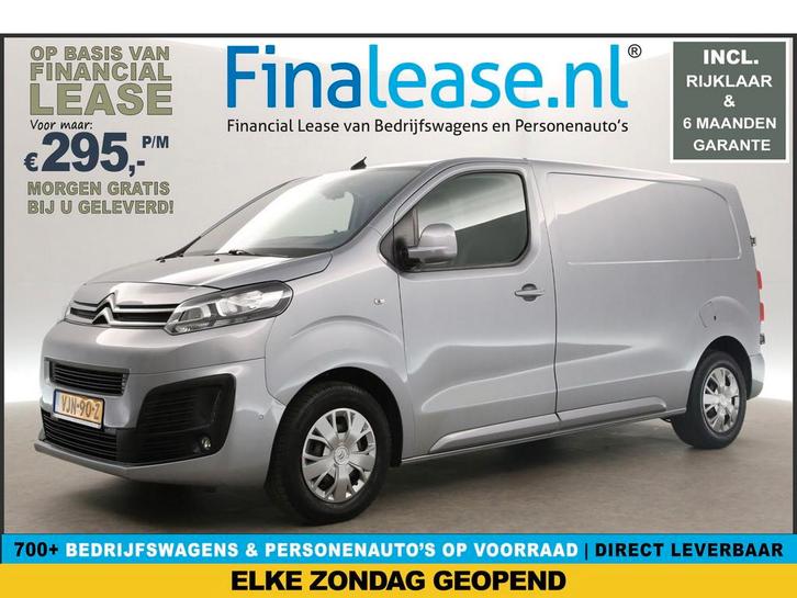 Citroën Jumpy 2.0 BlueHDI L2H1 Automaat Camera Carplay Navi, Auto's, Bestelauto's, Lease, Automaat, Diesel, Citroën, Zilver of Grijs