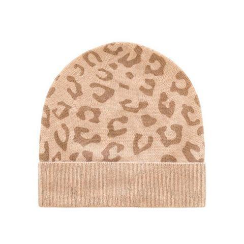 Zwillingsherz Gebreide muts met modern luipaardpatroon, Kleding | Dames, Mutsen, Sjaals en Handschoenen, Nieuw, Verzenden