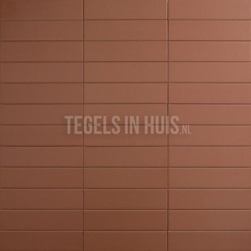 Wandtegel costa nova terracotta mat 5x20 ideaal voor, Doe-het-zelf en Verbouw, Tegels, Wandtegels, Nieuw, 10 m² of meer, Keramiek