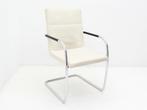 Vergaderstoel Thonet - bekleding leder crème - slede chroom, Zakelijke goederen, Kantoor en Winkelinrichting | Kantoormeubilair en Inrichting