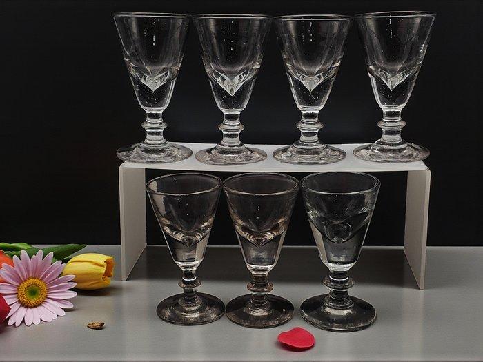 Vetrerie inglesi - Drinkset (7) - Glas, Antiek en Kunst, Antiek | Glas en Kristal