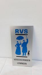 R.v.s - Reclamebord - Metaal, Antiek en Kunst, Antiek | Wandborden en Tegels