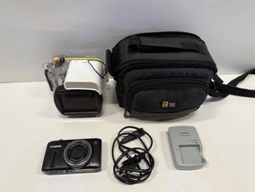 Veiling - Canon Sx260Hs Camera Met Onderwater Case beschikbaar voor biedingen