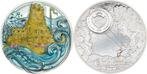 Palau. 20 Dollars 2023 Sandcastle, 3 Oz (.999) mit CoA und