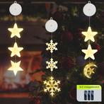 Kerstverlichting Raam Halve maan, Sneeuwvlokken, Sterren -, Verzenden, Nieuw