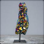 Zeer zeldzame regenboogaura-amethist - kwarts op stand-