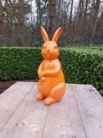Beeld, fine statue of a orange rabbit - 54 cm - polyresin