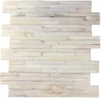 Houtstrip Nostalgia White Teak Hout 15x60 cm, Nieuw, Overige typen, Ophalen of Verzenden, 25 tot 50 mm