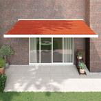 vidaXL Luifel uittrekbaar 4x3 m stof en aluminium oranje en, Verzenden, Nieuw