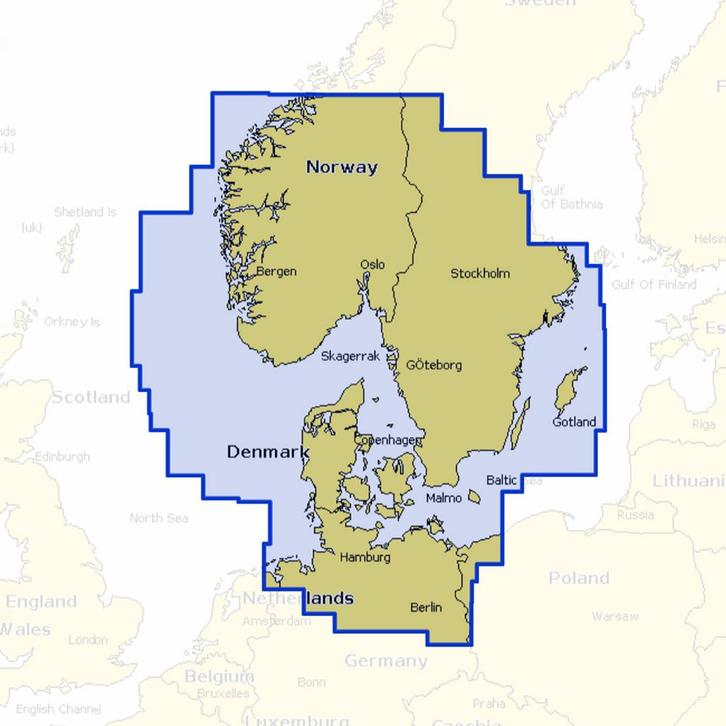 Navionics Platinum+ Large NPEU645L Skagerrak en Kattegat - P, Watersport en Boten, Navigatiemiddelen en Scheepselektronica, Nieuw